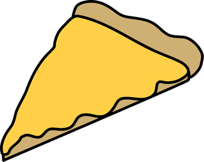 Pizza Clip Slice - Cheese Pizza Slice Clip Art - Png Download (850x675), Png Download