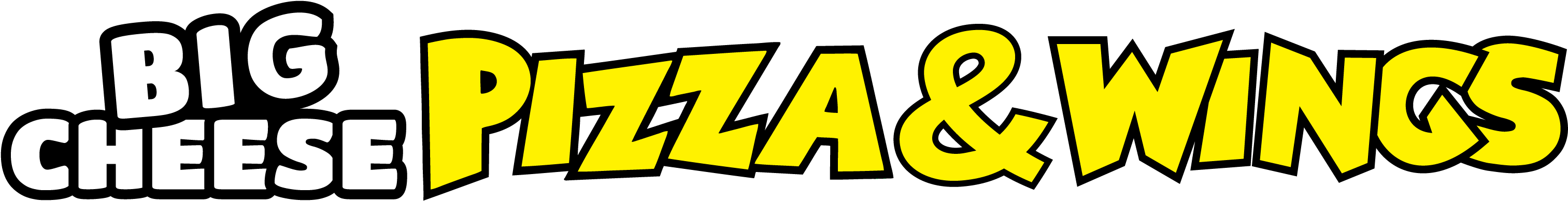 Big Cheese Pizza Clipart (3103x483), Png Download