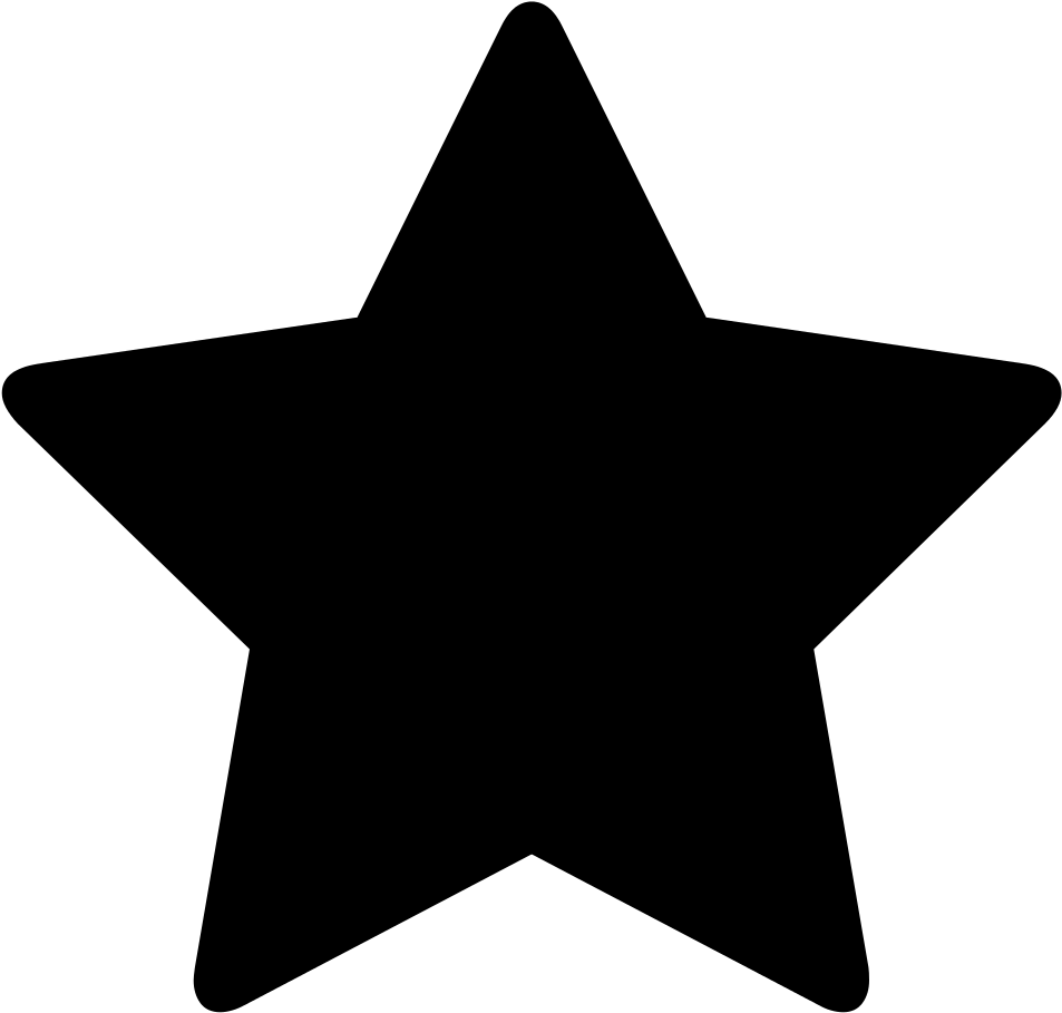 Star Silhouette Shape Clip Art - Font Awesome Star Png Transparent Png (1024x1024), Png Download