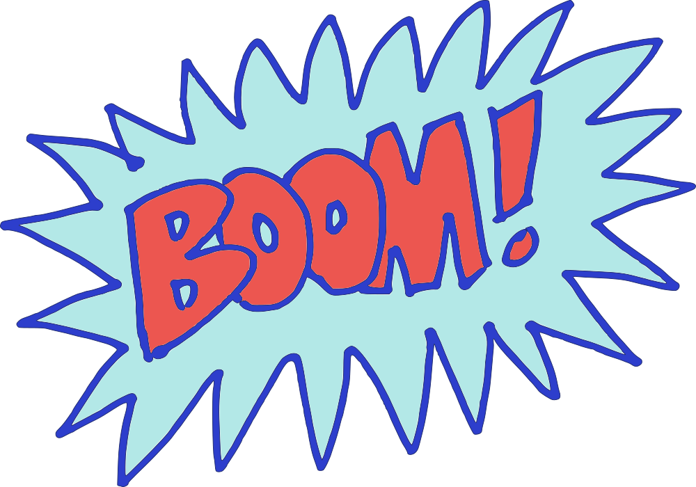 Boom Transparent Clipart - Boom Clipart Transparent Background - Png Download (1000x700), Png Download