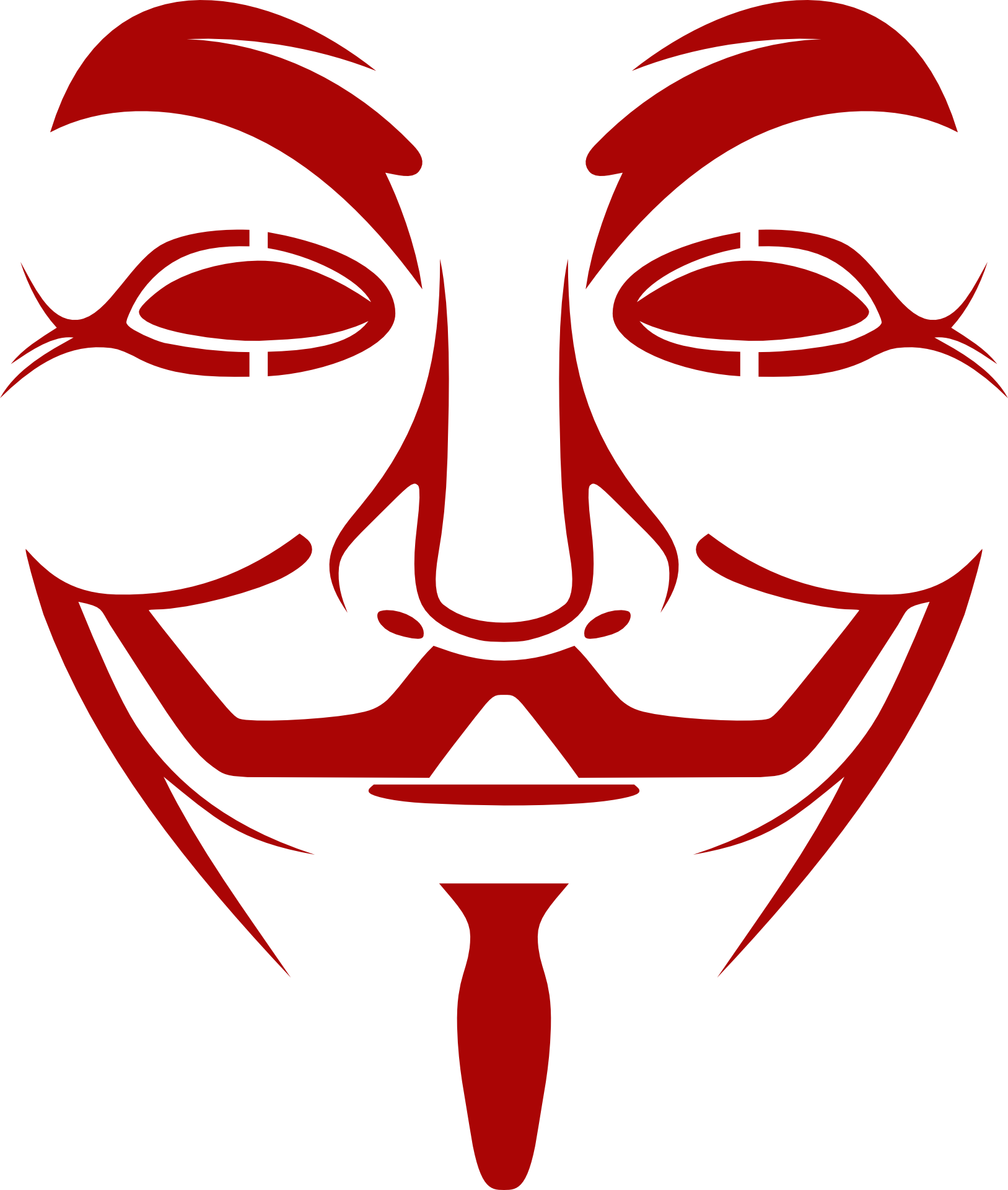 Guy Fawkes Mask Clipart (1627x1920), Png Download