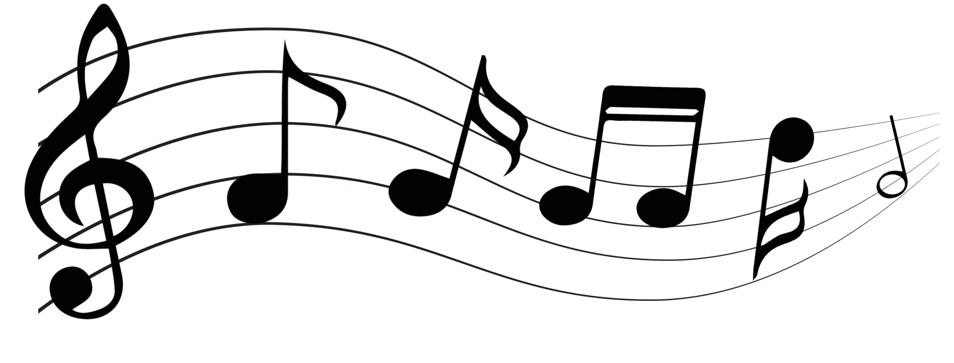 Download Musical Notation Symbol Images Free Clipart - Melodies Drawing - Png Download (1920x724), Png Download