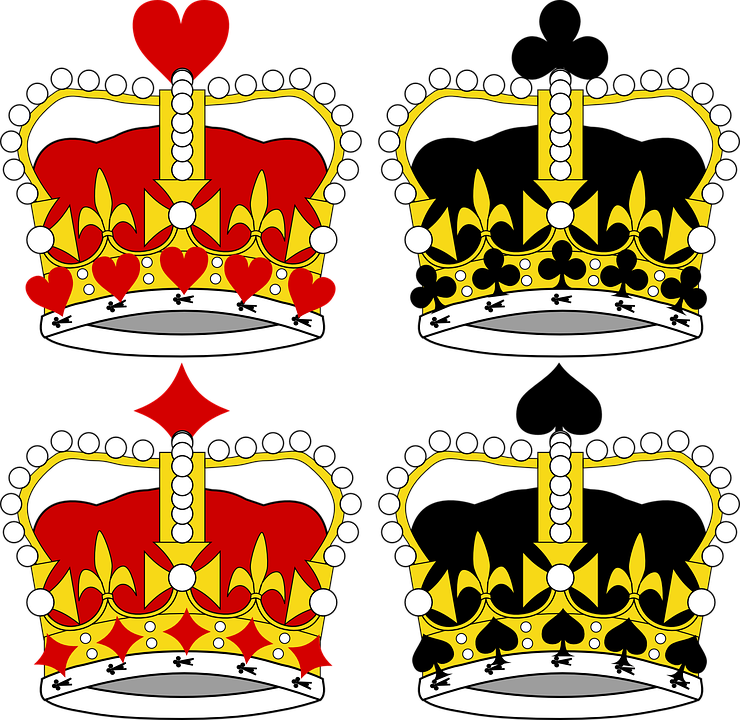 Playing Card King Crown Clipart (740x720), Png Download