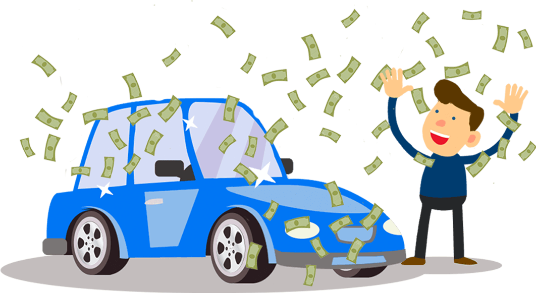 Cartoon Man - Can T Buy Car Clipart - Png Download (1366x600), Png Download