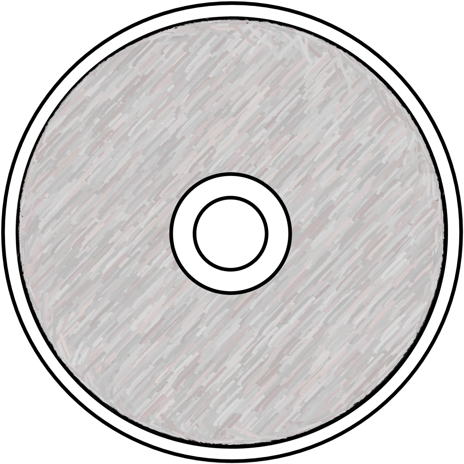Compact Disc Clipart Gray - Circle - Png Download (1511x1511), Png Download