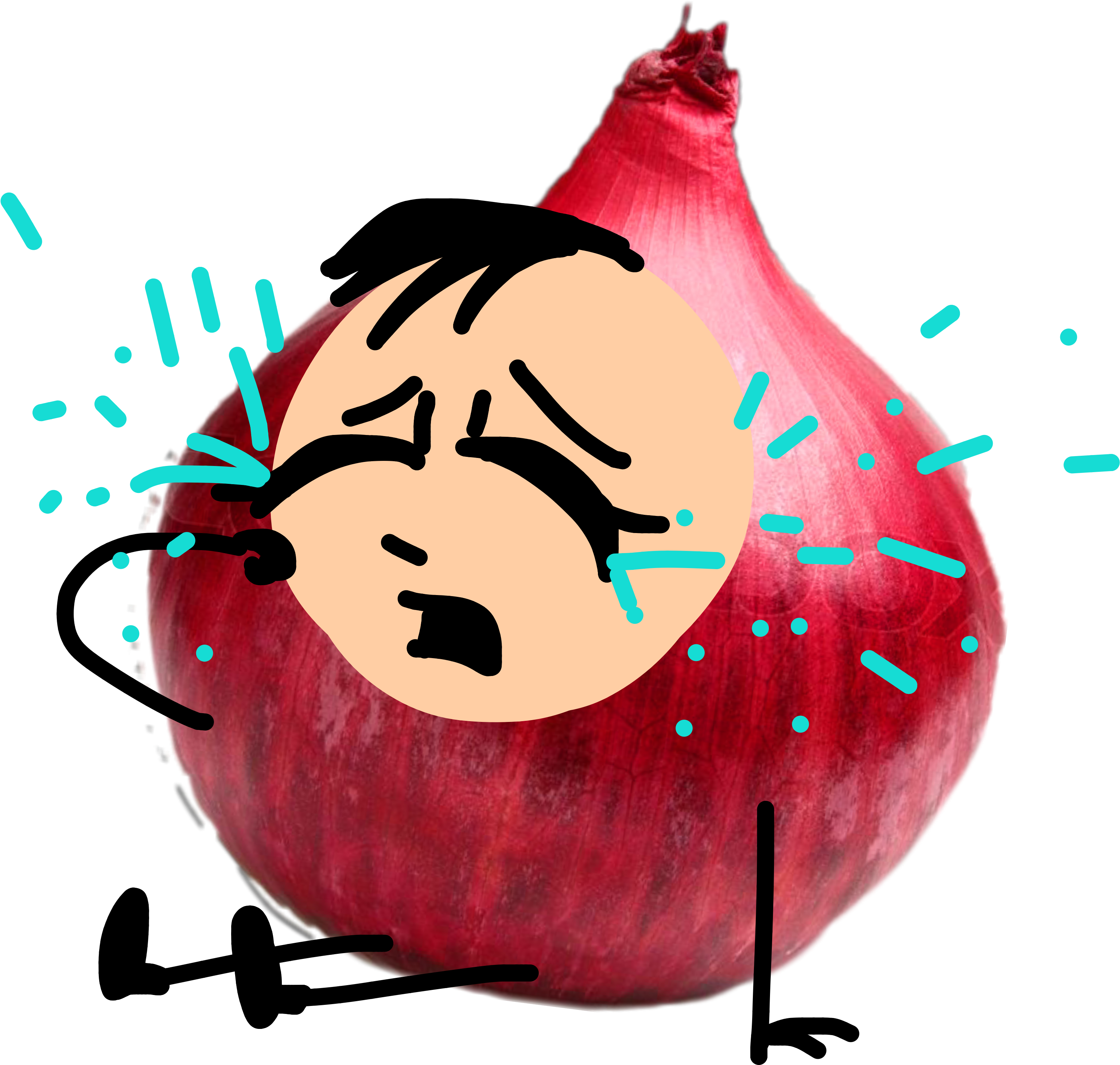 #freetoedit #japan #girl #cryinggirl #onion Clipart (3464x3464), Png Download