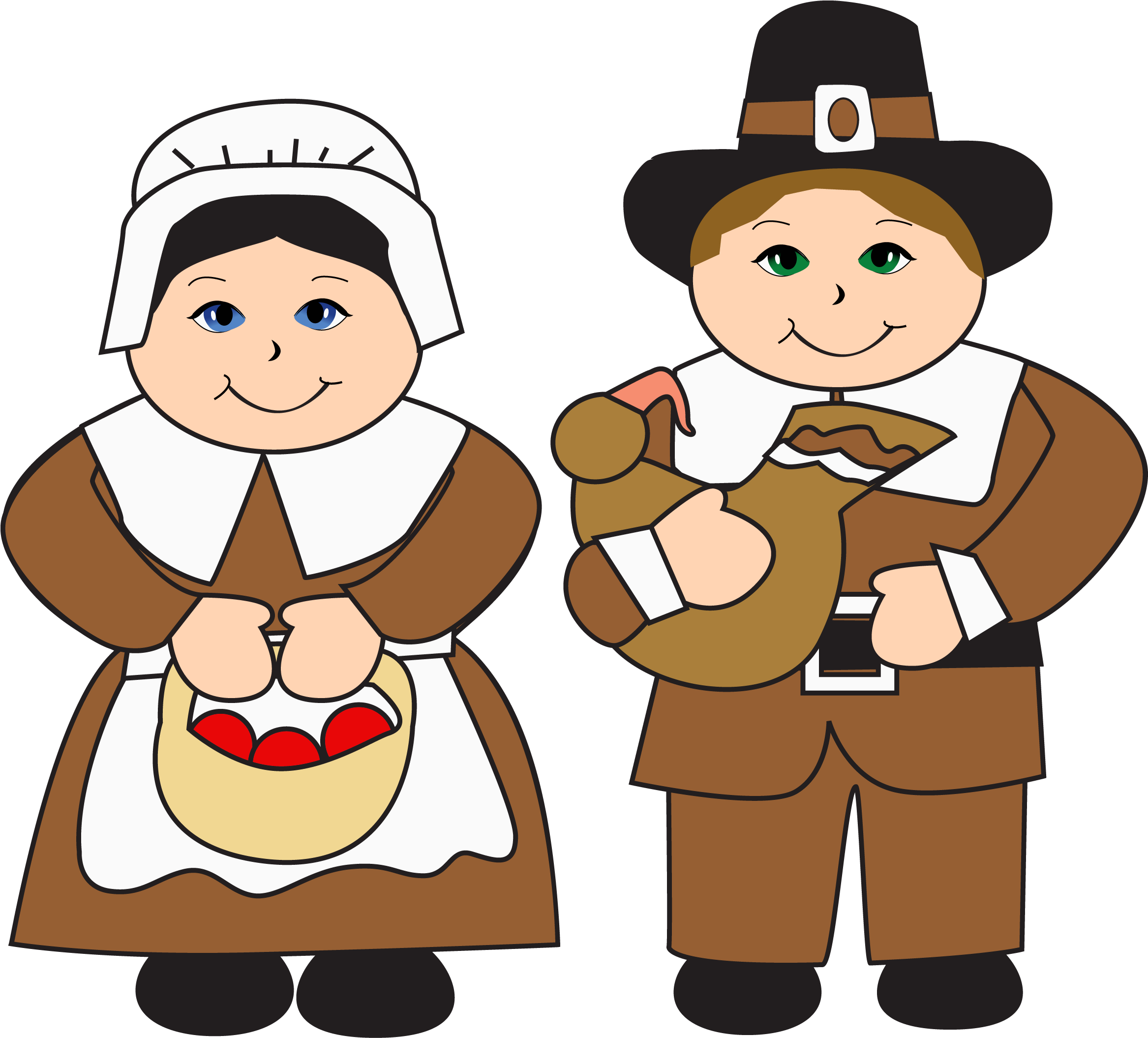 Pilgrims Png Clipart - Pilgrims Clip Art Transparent Png (2334x2110), Png Download