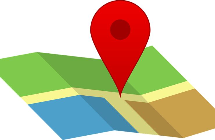 Location Clipart Location Pin - Map Location Png Transparent Png (740x480), Png Download