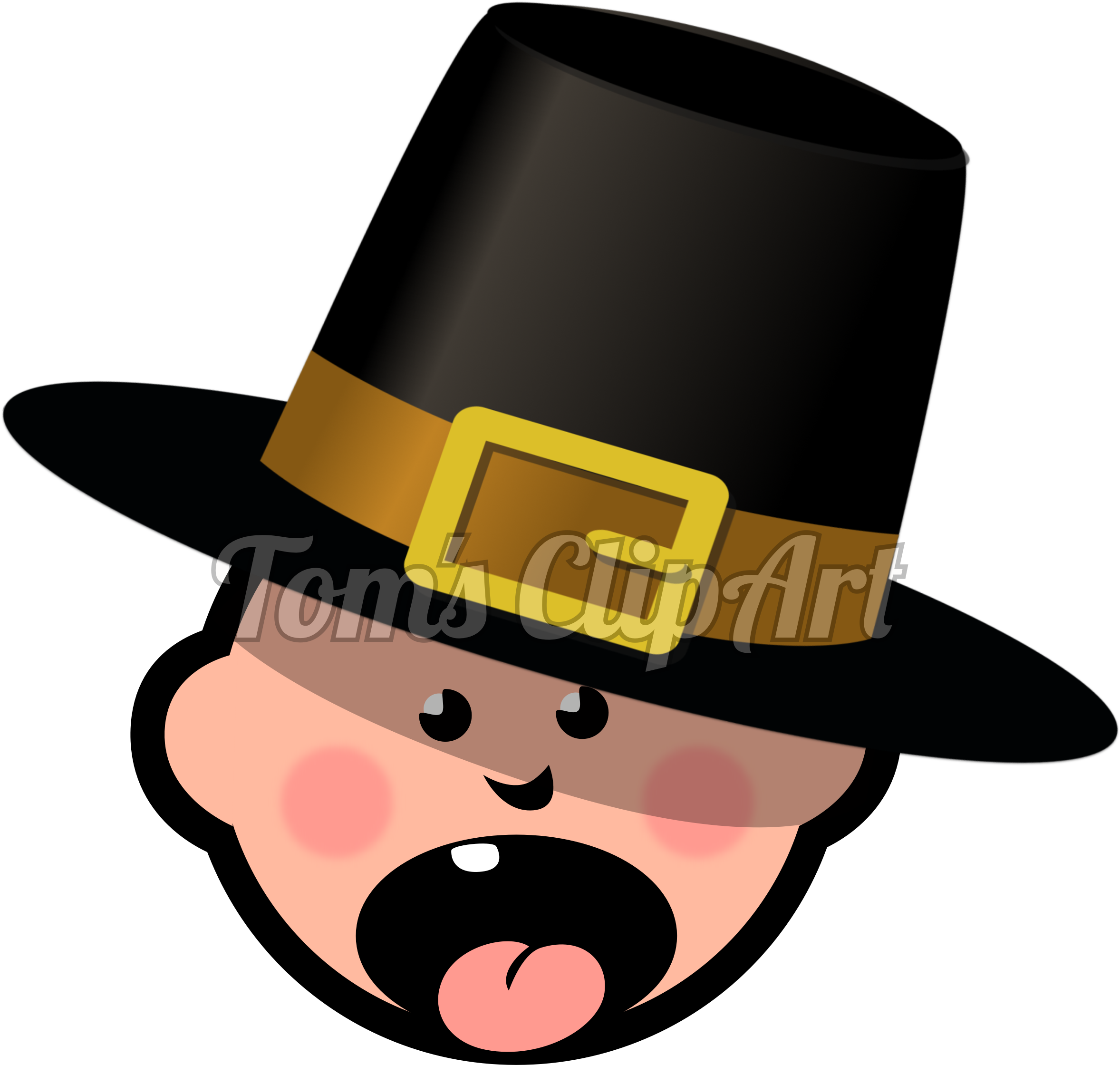 Transparent Pilgrim Clipart - Cartoon - Png Download (2356x2240), Png Download