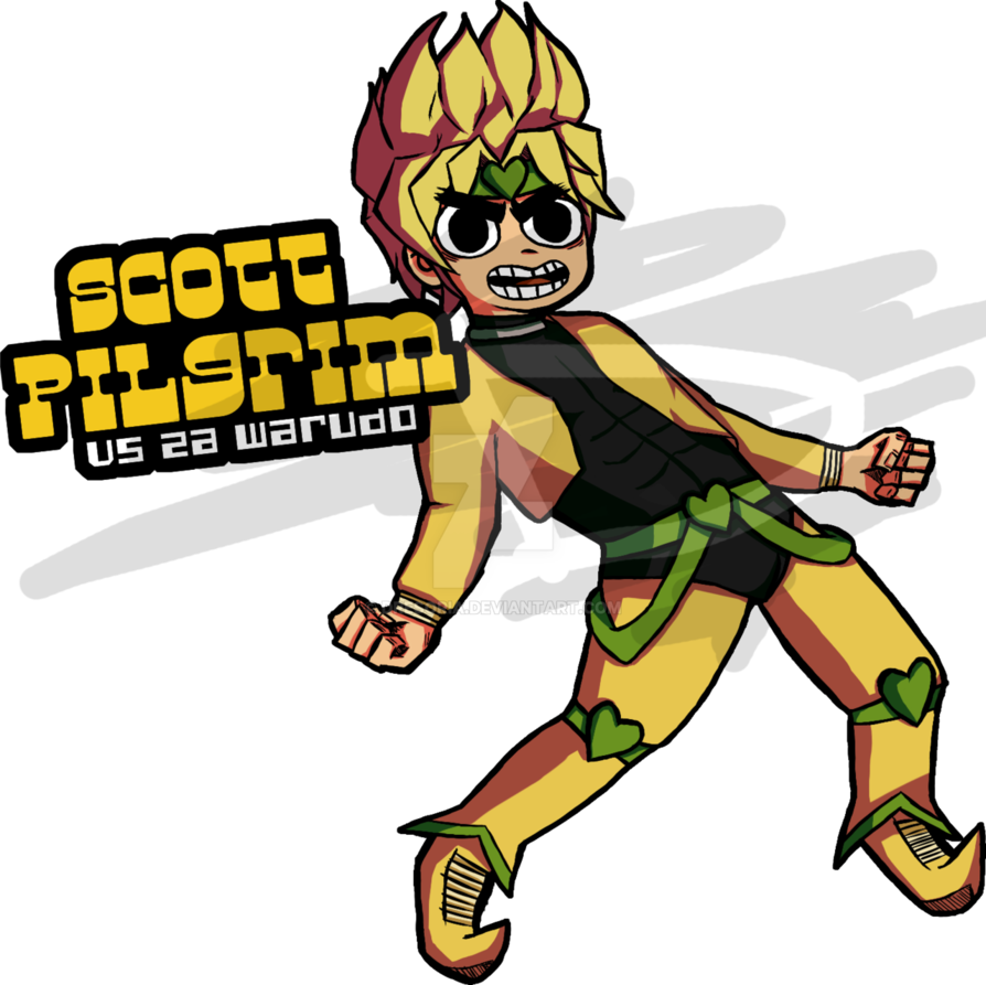 Hd Za Warudo Png - Scott Pilgrim Za Warudo Clipart (894x893), Png Download