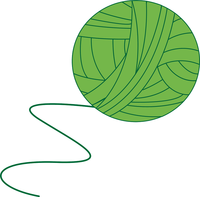 Green Ball Of Yarn Clipart - Balls Of Yarn Clip Art - Png Download (800x791), Png Download