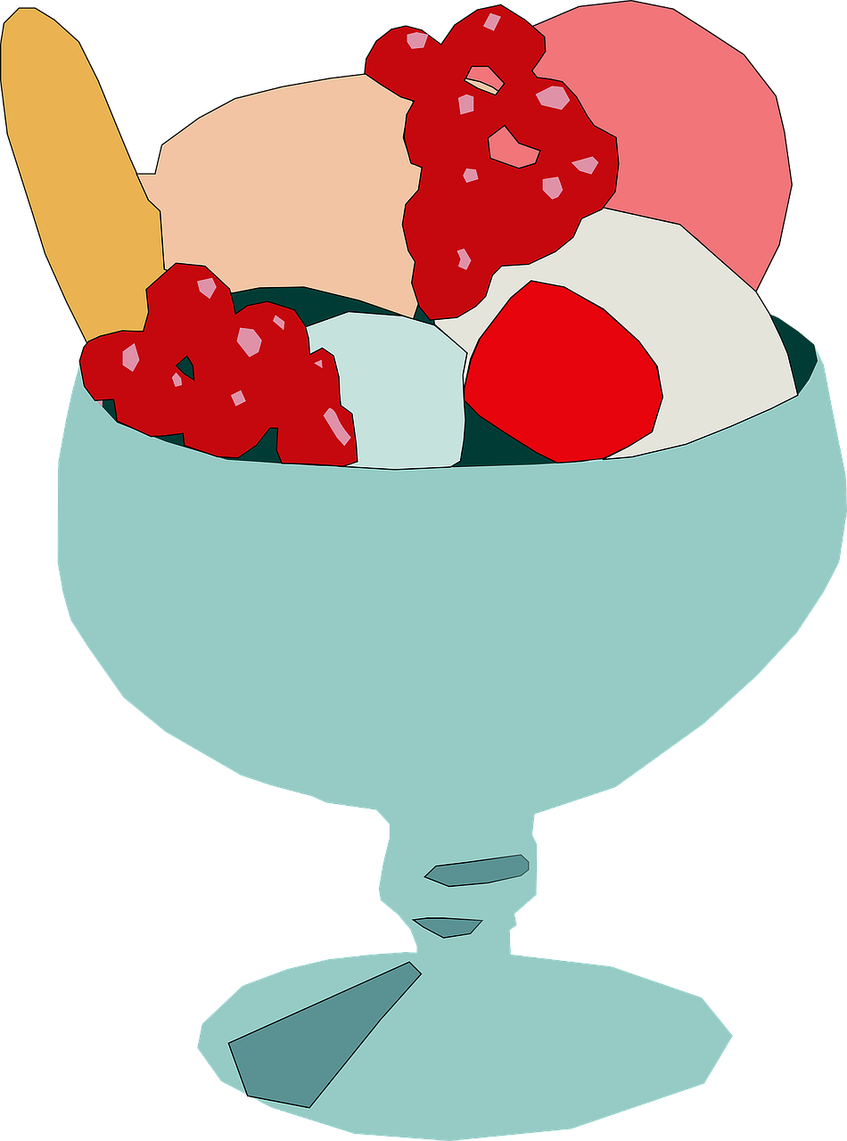 Food Clipart Ice Cream Cup - Png Download (950x1280), Png Download