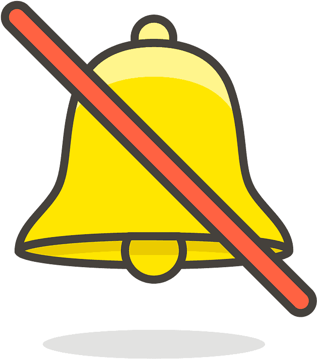 Bell With Slash Emoji Clipart - Bell Emoji - Png Download (800x800), Png Download