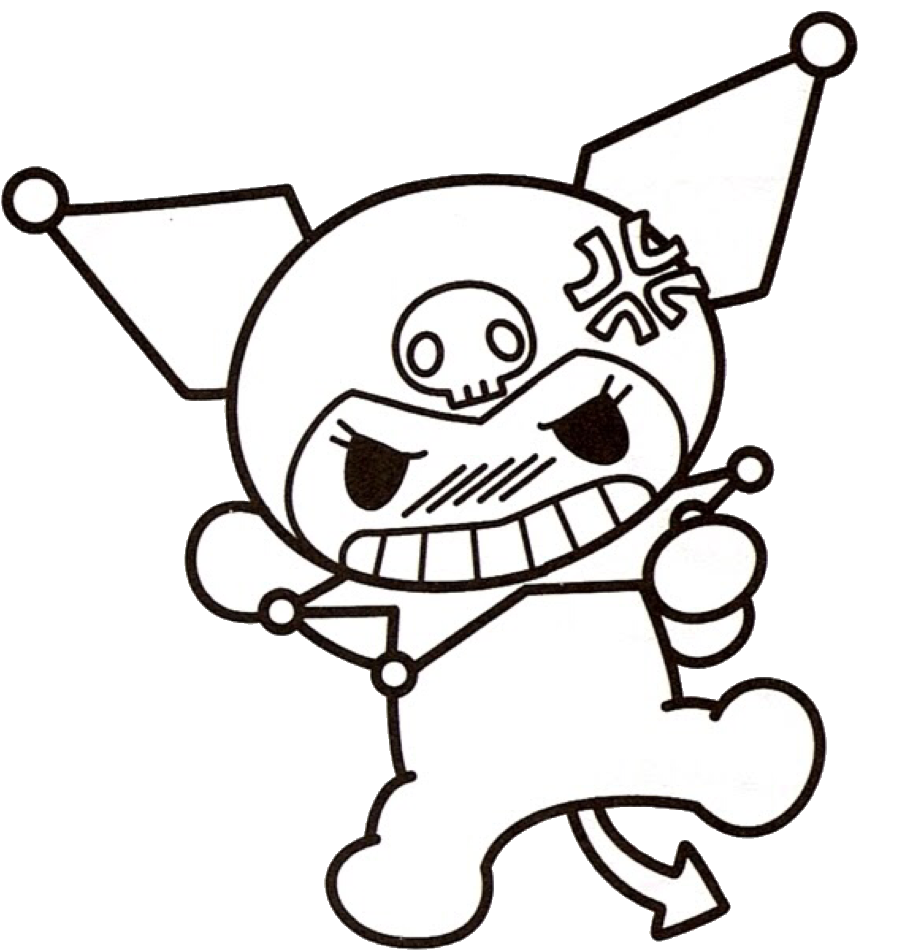 Kuromi Sanrio Hellokitty Mymelody Angry Cute Kuromistic My Melody 