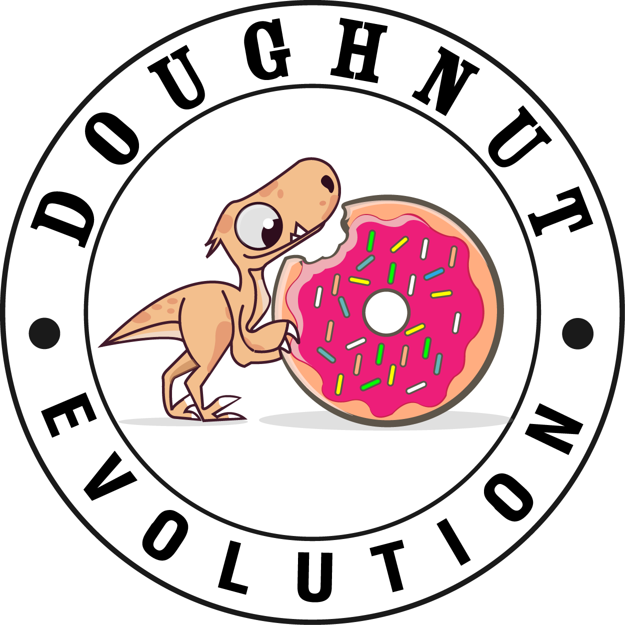 Doughnut Evolution - Circle Clipart (1250x1250), Png Download