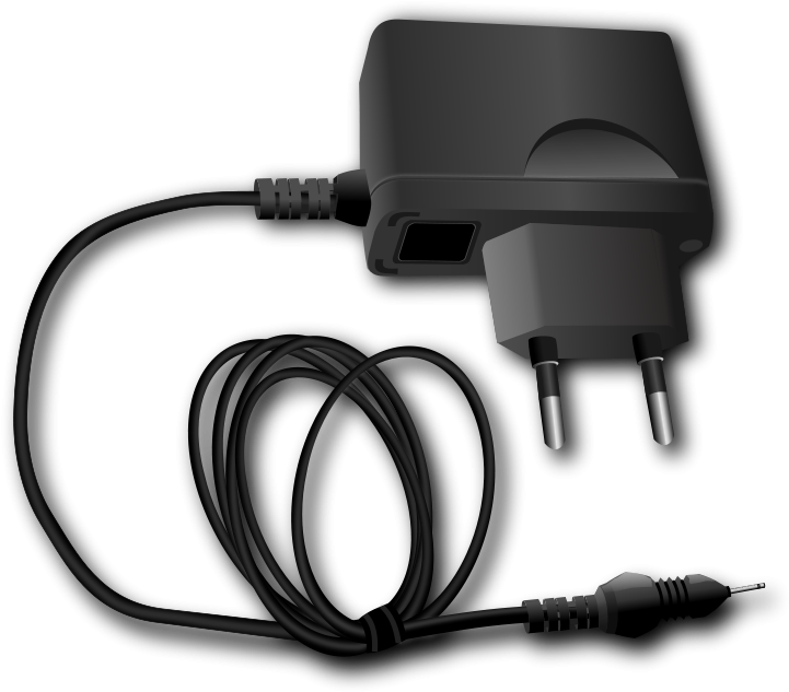 Telephone Charger Remixed - Cell Phone Charger Png Clipart (800x655), Png Download