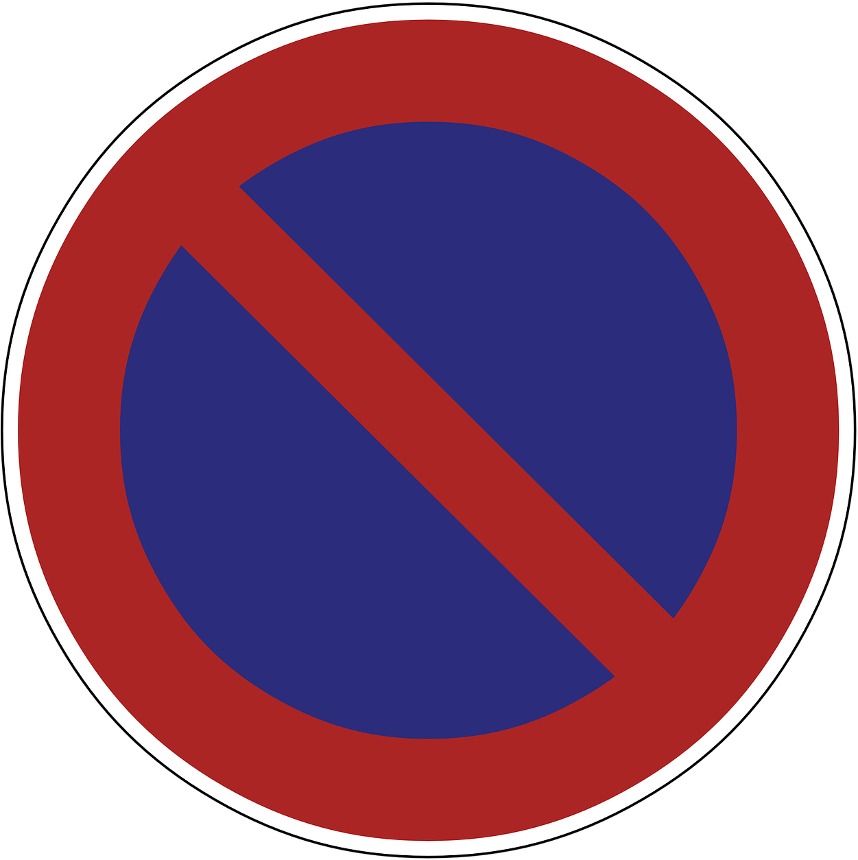 No Stopping Sign Road Sign Free Photo - Upton Park Tube Station Clipart (1259x1280), Png Download