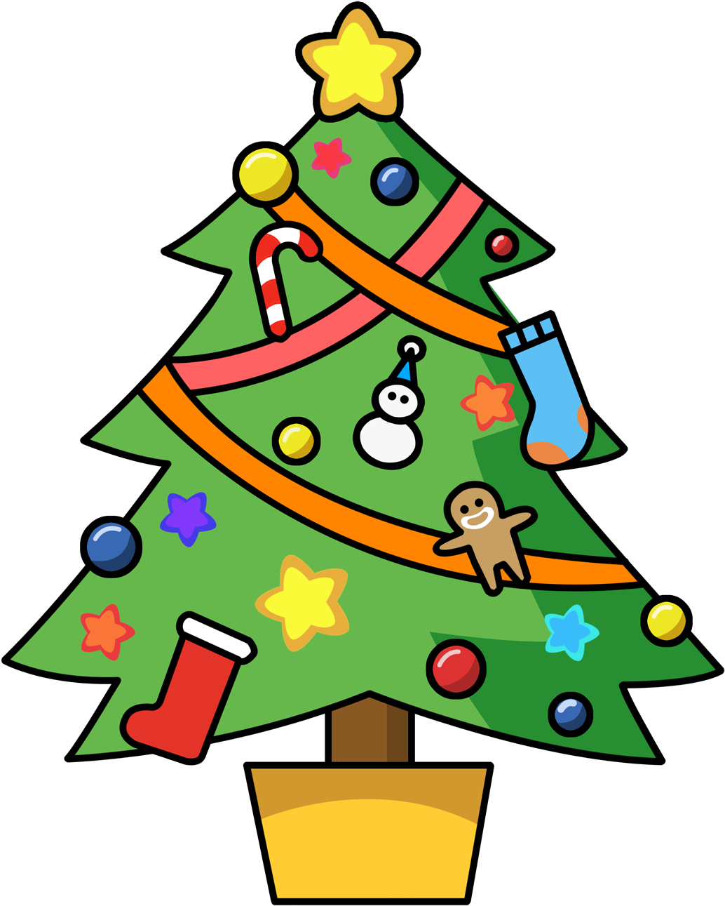 Christmas Tree Clipart - Png Download (600x693), Png Download