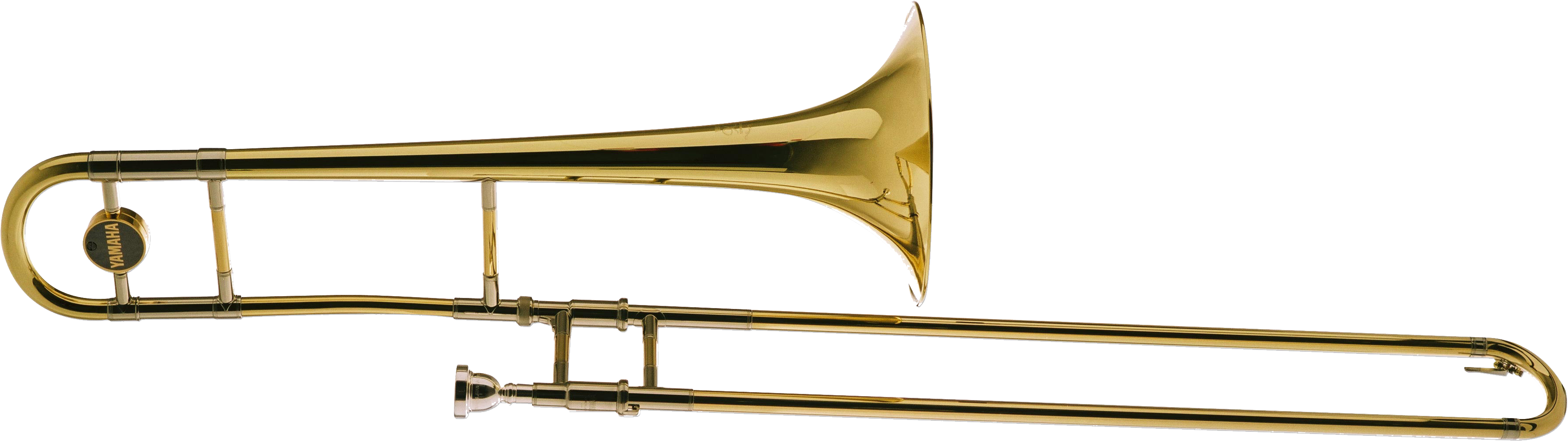 Trombone Png Image File - Transparent Trombone Png Clipart (3657x1116), Png Download