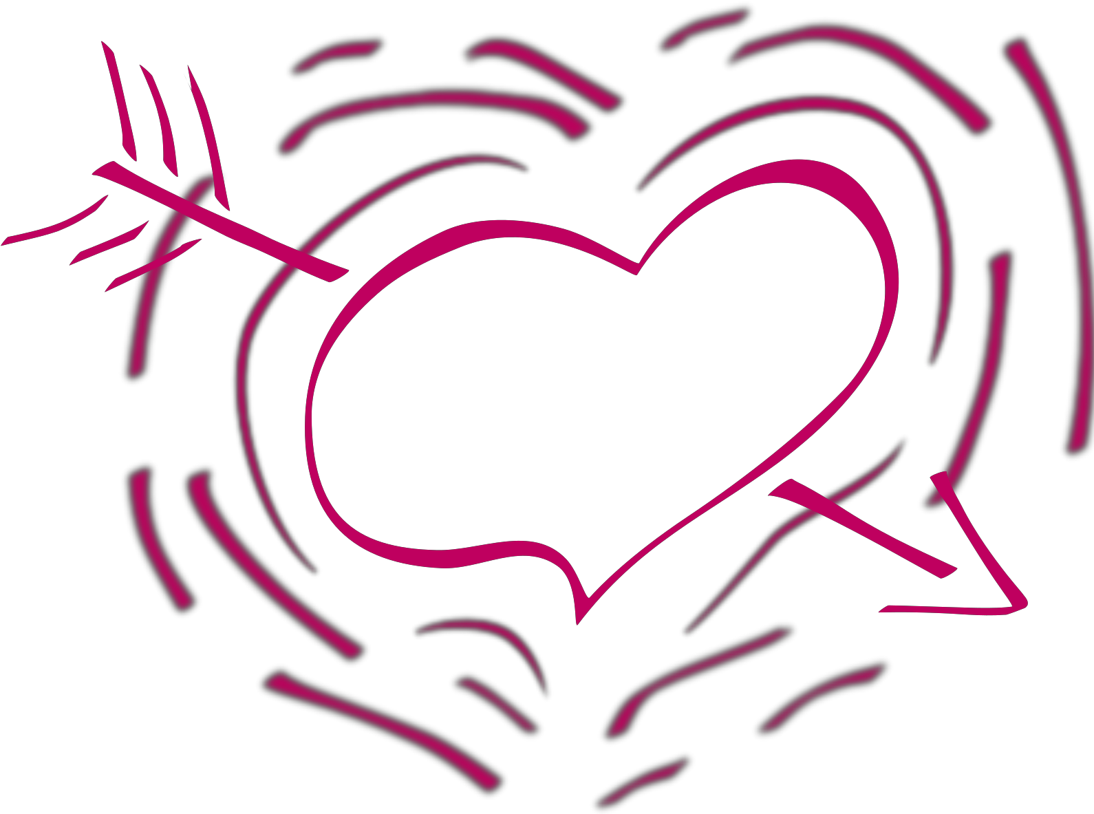 Valentines Clip Art Black And White - Png Download (1600x1600), Png Download