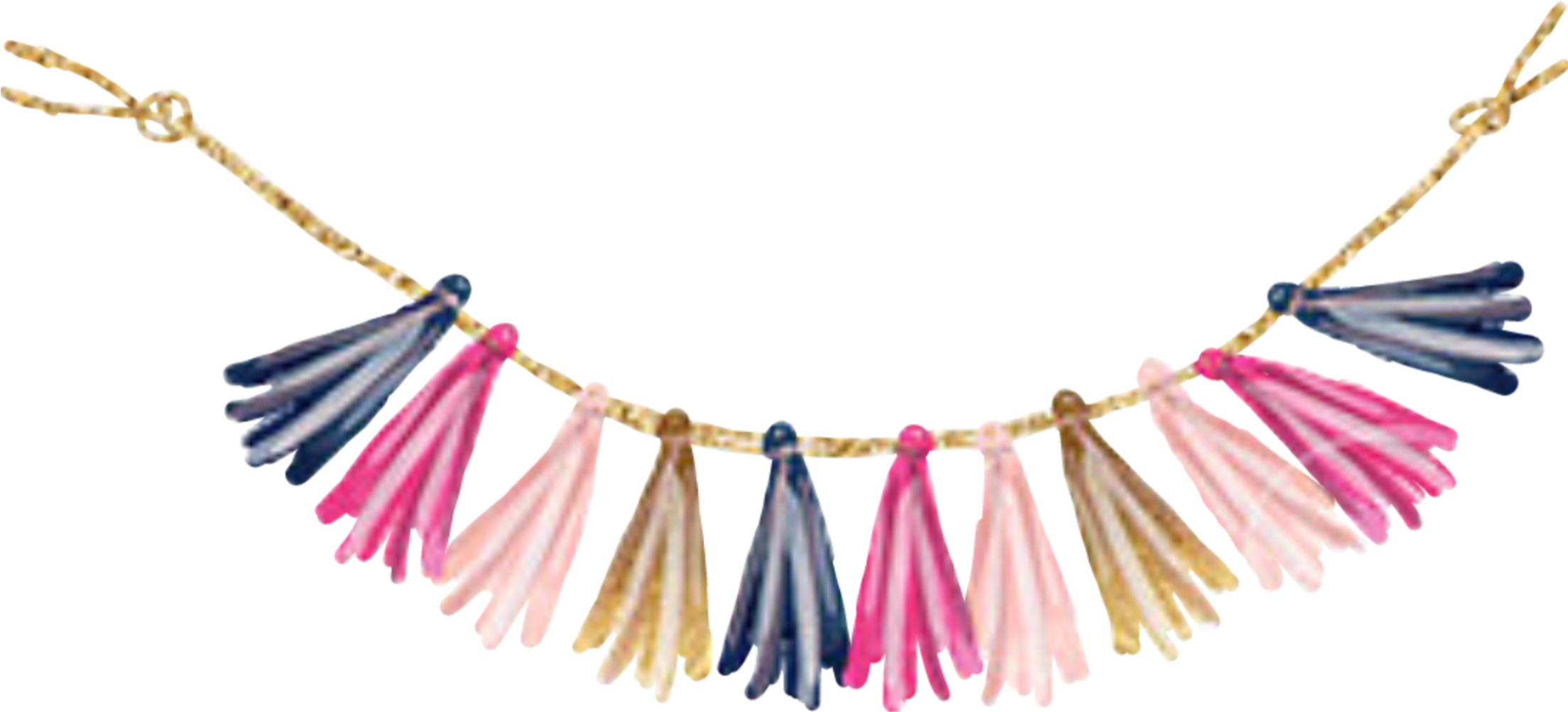 #watercolor #tassle #garland #banner #pennant #flags - Transparent Background Pink Pennant Banner Clipart - Png Download (2289x2289), Png Download