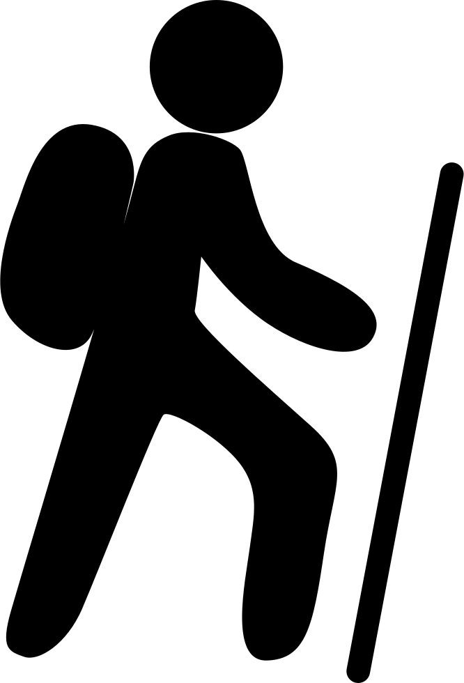 Mountain Climbing Svg Png Icon Free Download - Mountain Climber Icon Png Clipart (666x980), Png Download