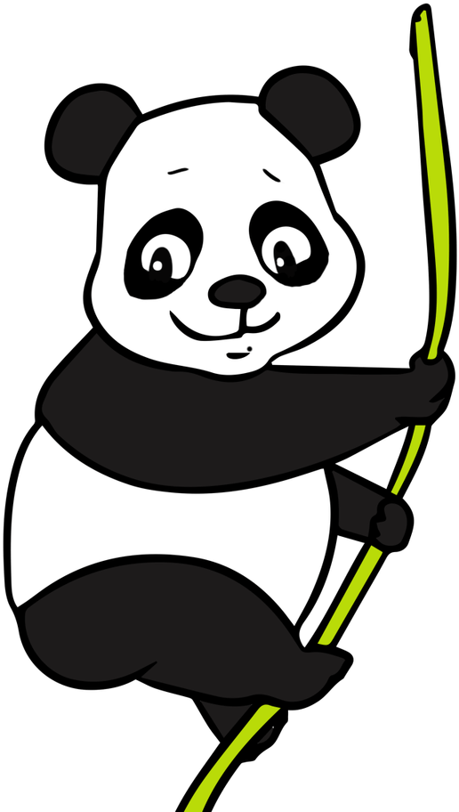Panda Clipart Climbing - Giant Panda Clipart - Png Download (680x932), Png Download
