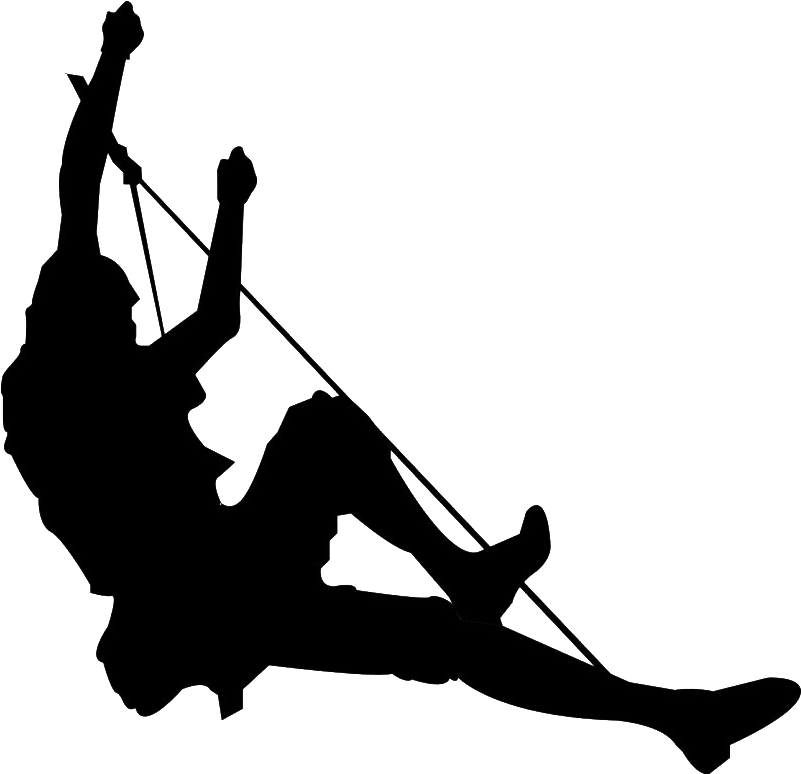 Climbing Silhouette Transparent - Rock Climbing Silhouette Png Clipart (860x871), Png Download