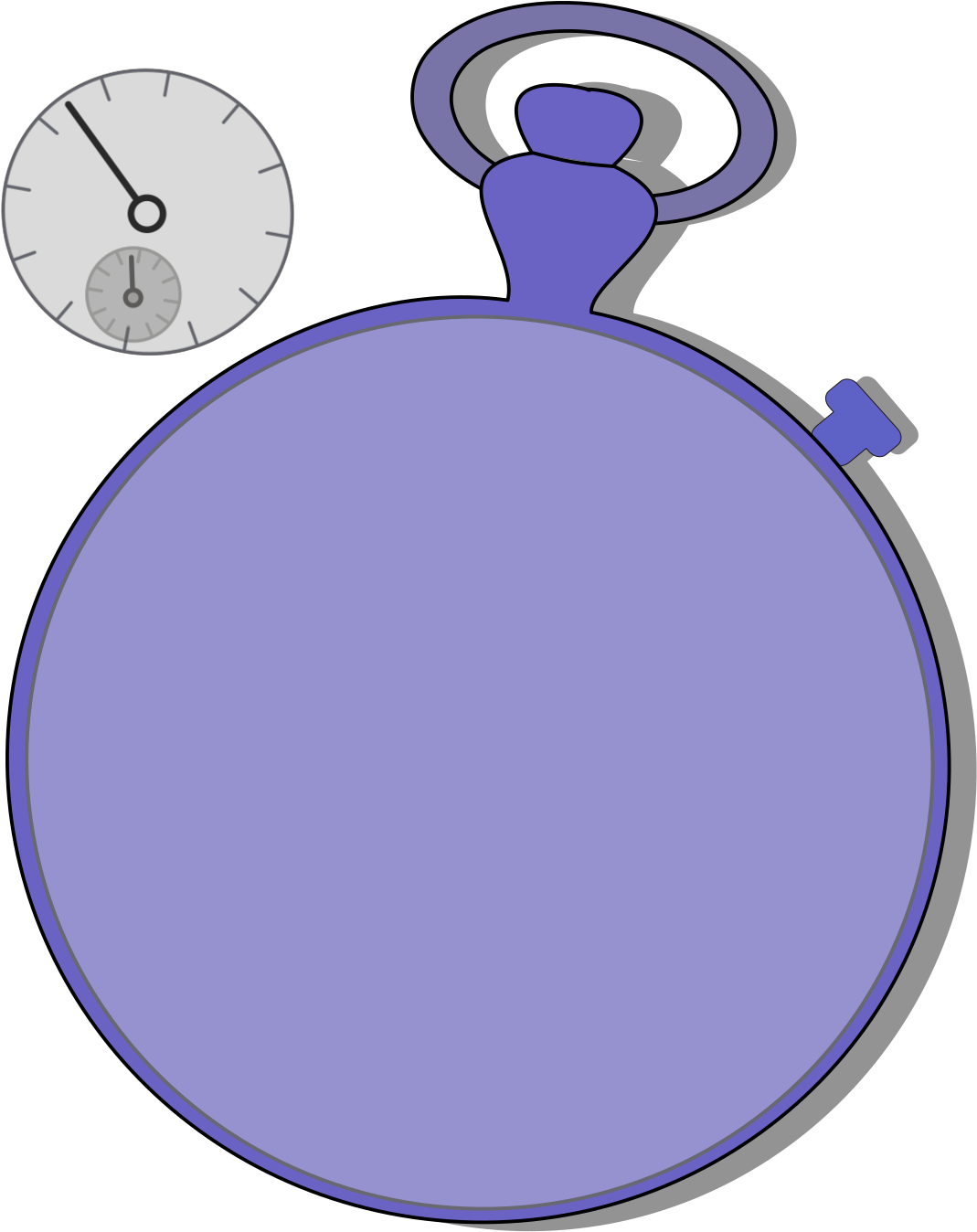 Stopwatch Clipart - Png Download (1600x1600), Png Download