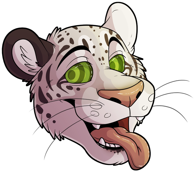 Snow Leopard Hypno - Cartoon Clipart (679x600), Png Download