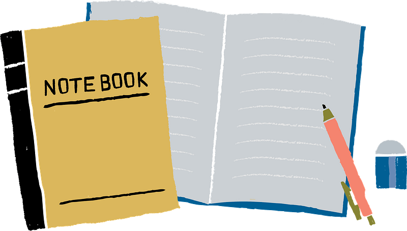 Notebook Stationery Clipart - Stationery - Png Download (800x454), Png Download