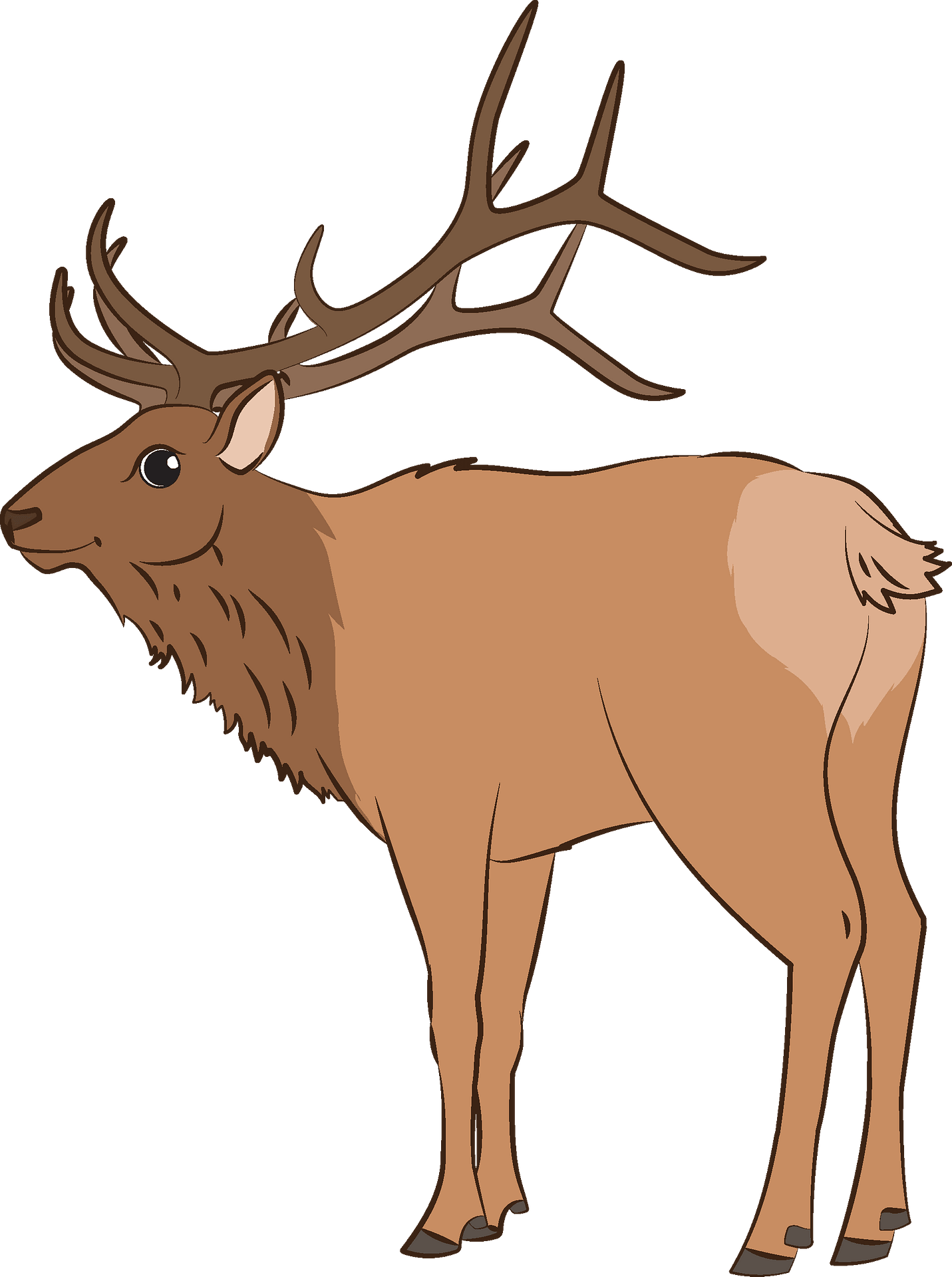 Antler Clipart (1431x1920), Png Download