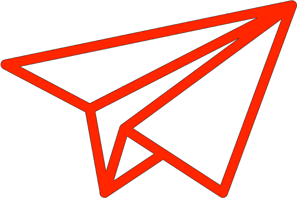 Fly, Hike & Travel - Paper Airplane Icon Png Clipart (1002x678), Png Download