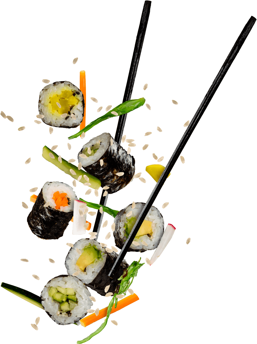 Transparent Chopsticks Sushi Clipart - Png Image Sushi Png (876x1171), Png Download