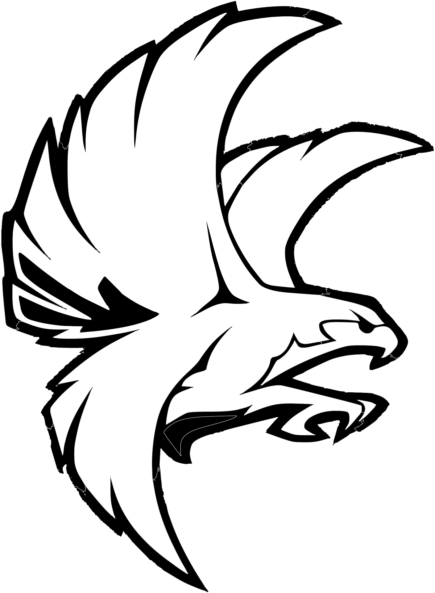 Cranston West Falcons Clipart (1484x1920), Png Download