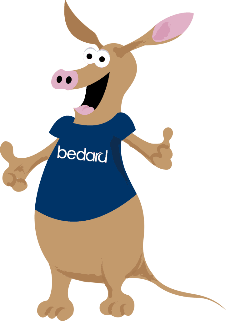 Barry The Bedardvark Our Mascot - Cartoon Clipart (723x1024), Png Download