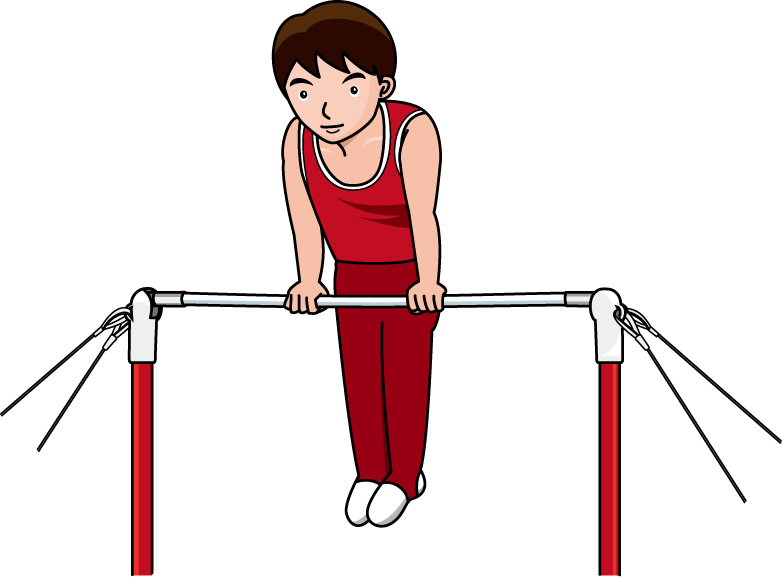 Men Gymnastics Bars Clipart - Gymnastics Bar Clipart - Png Download (783x578), Png Download