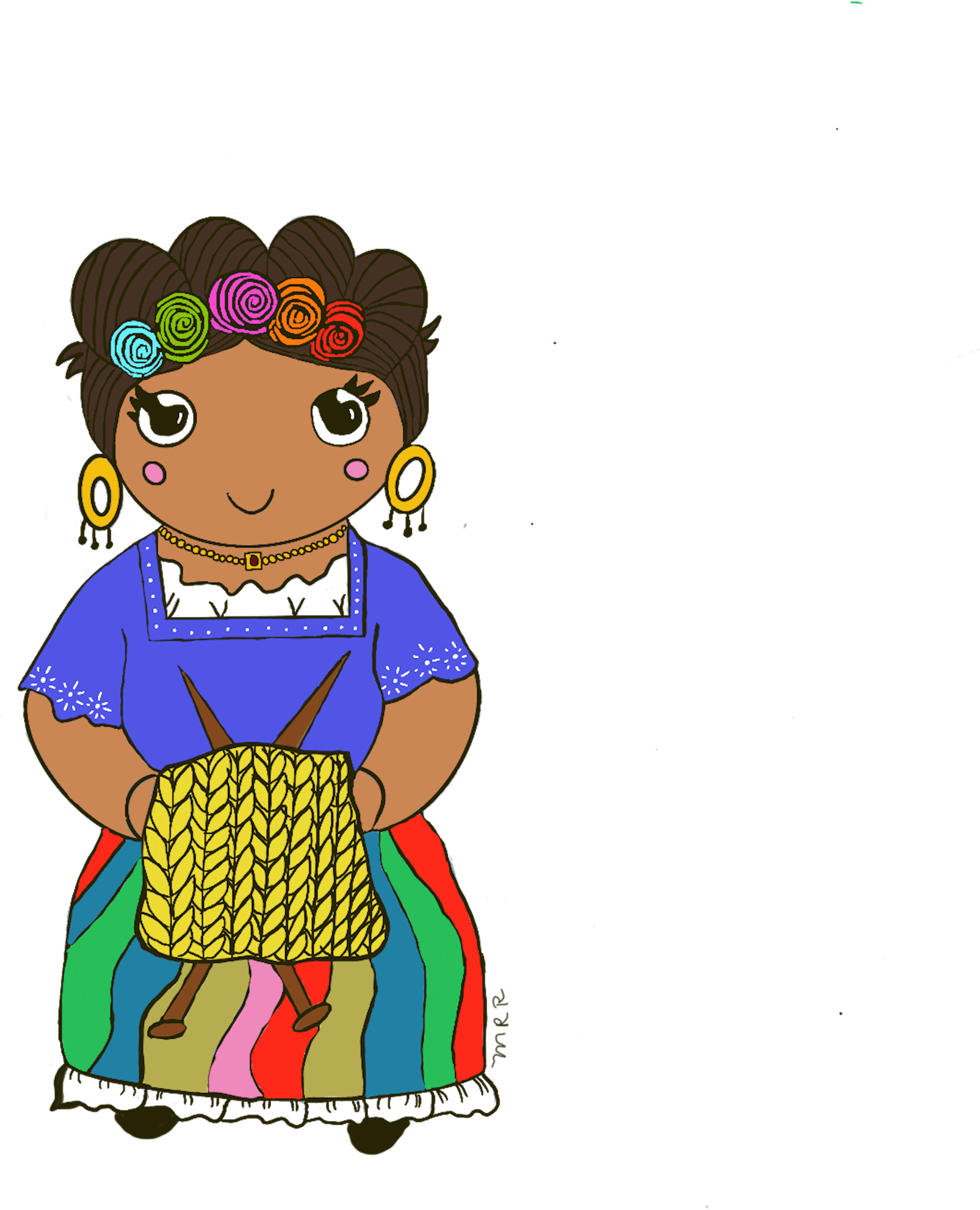 Image Of Tejerdora Reina Sticker - Cartoon Clipart (3750x5000), Png Download