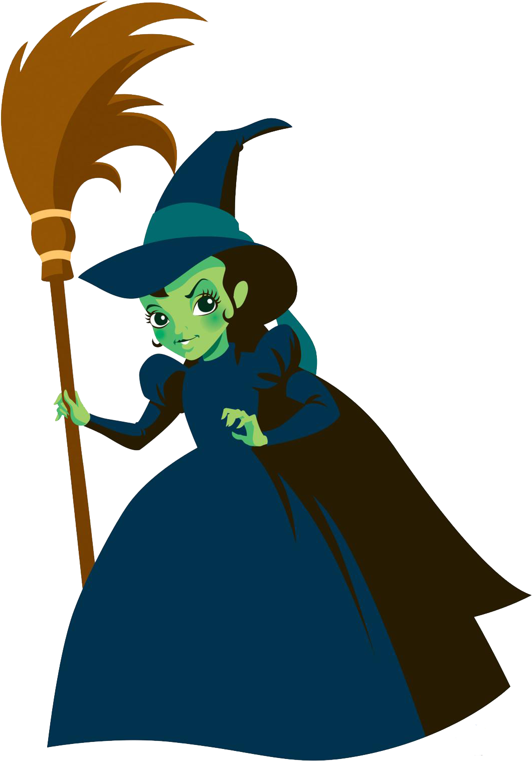 Witch Wizard Of Oz Cartoon Clipart (1102x1536), Png Download