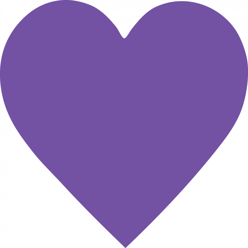 Image For Heart - Purple Heart Clip Art - Png Download (800x800), Png Download