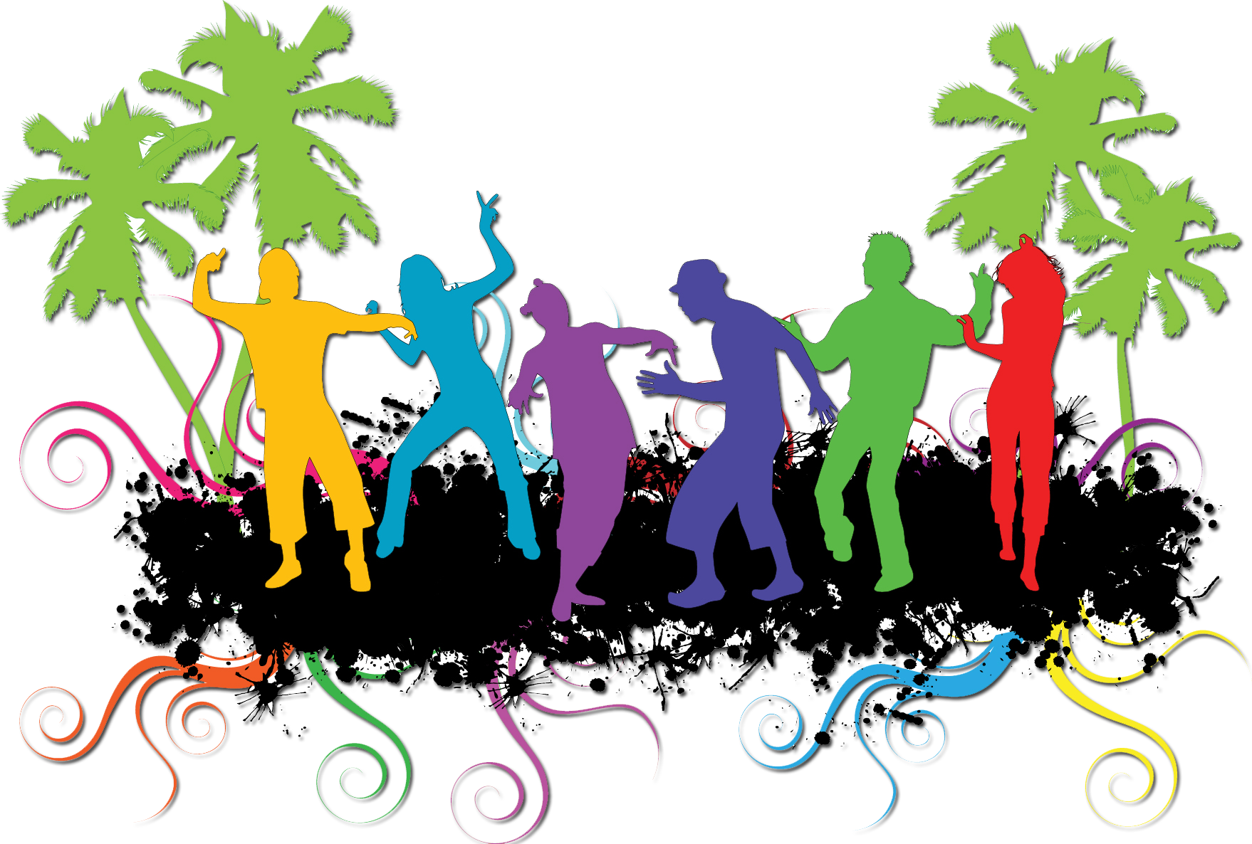 Dance Party Clipart - Png Download (1758x1186), Png Download