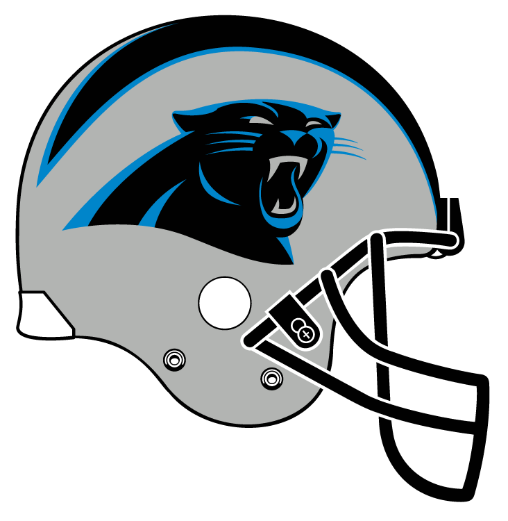 Panthers Football Helmet Clipart Picture Library Colorwerx - Seahawks Vs Panthers 2018 - Png Download (732x750), Png Download