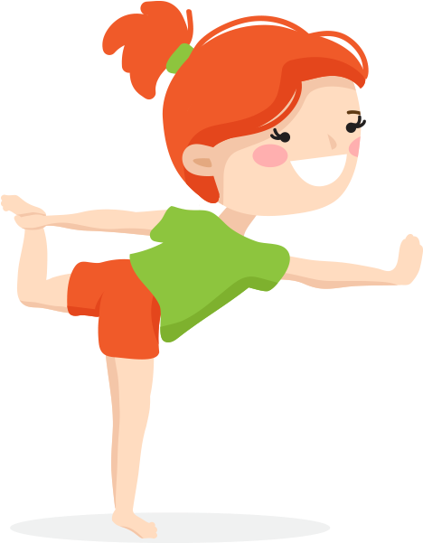 Kids Yoga Pose Seven - Yoga Kids Png Clipart (600x600), Png Download