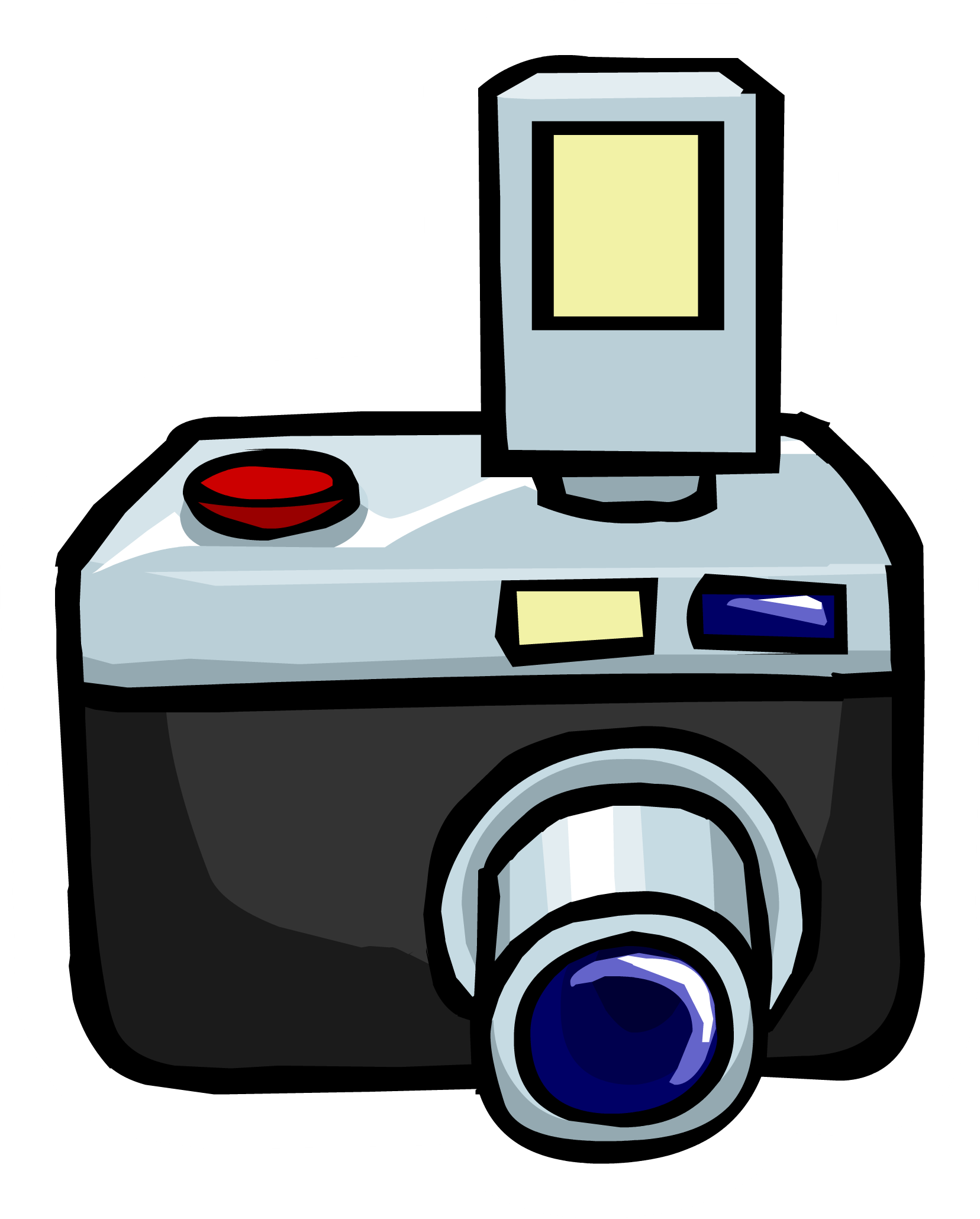 Clipart Camera Photography Club - Camera Pin Club Penguin - Png Download (1656x2059), Png Download