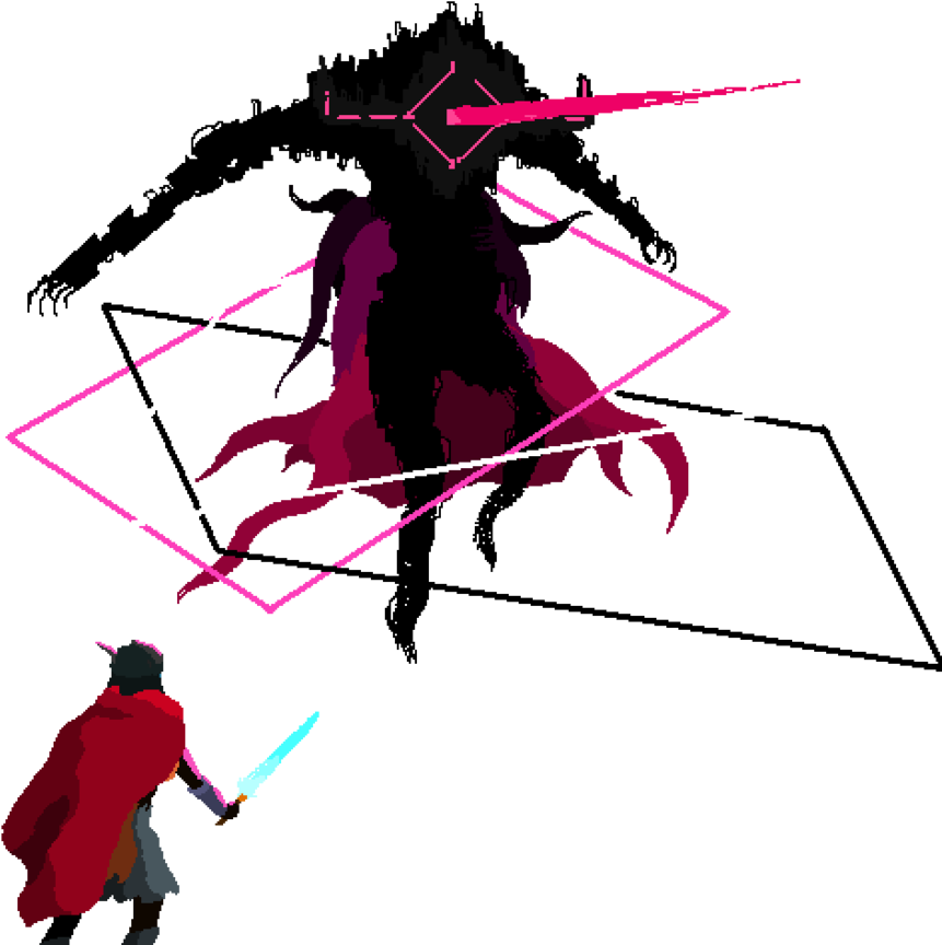 Hyper Light Drifter Super Mario Bros - Hyper Light Drifter 1 Clipart (876x912), Png Download