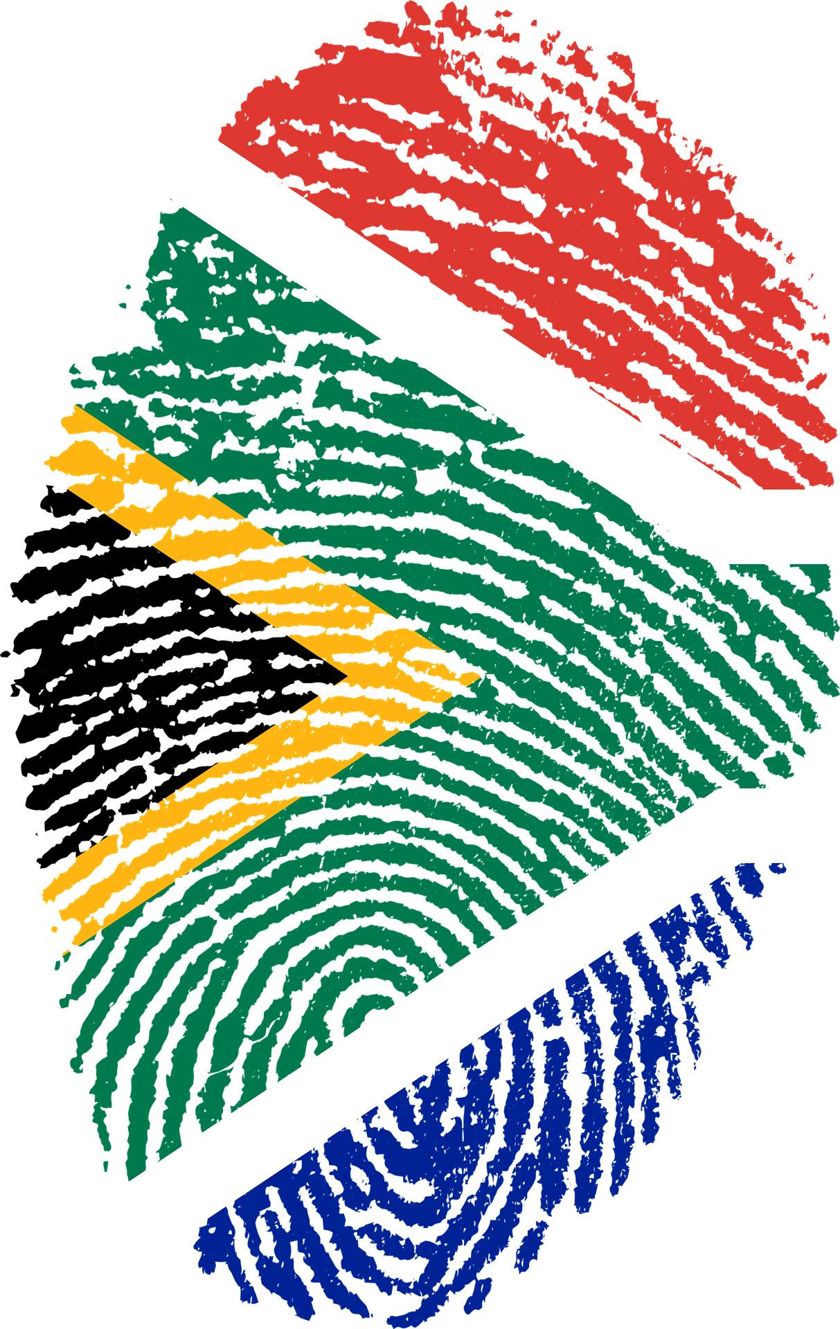 South African Citizenship - South African Flag Png Clipart (1213x1920), Png Download
