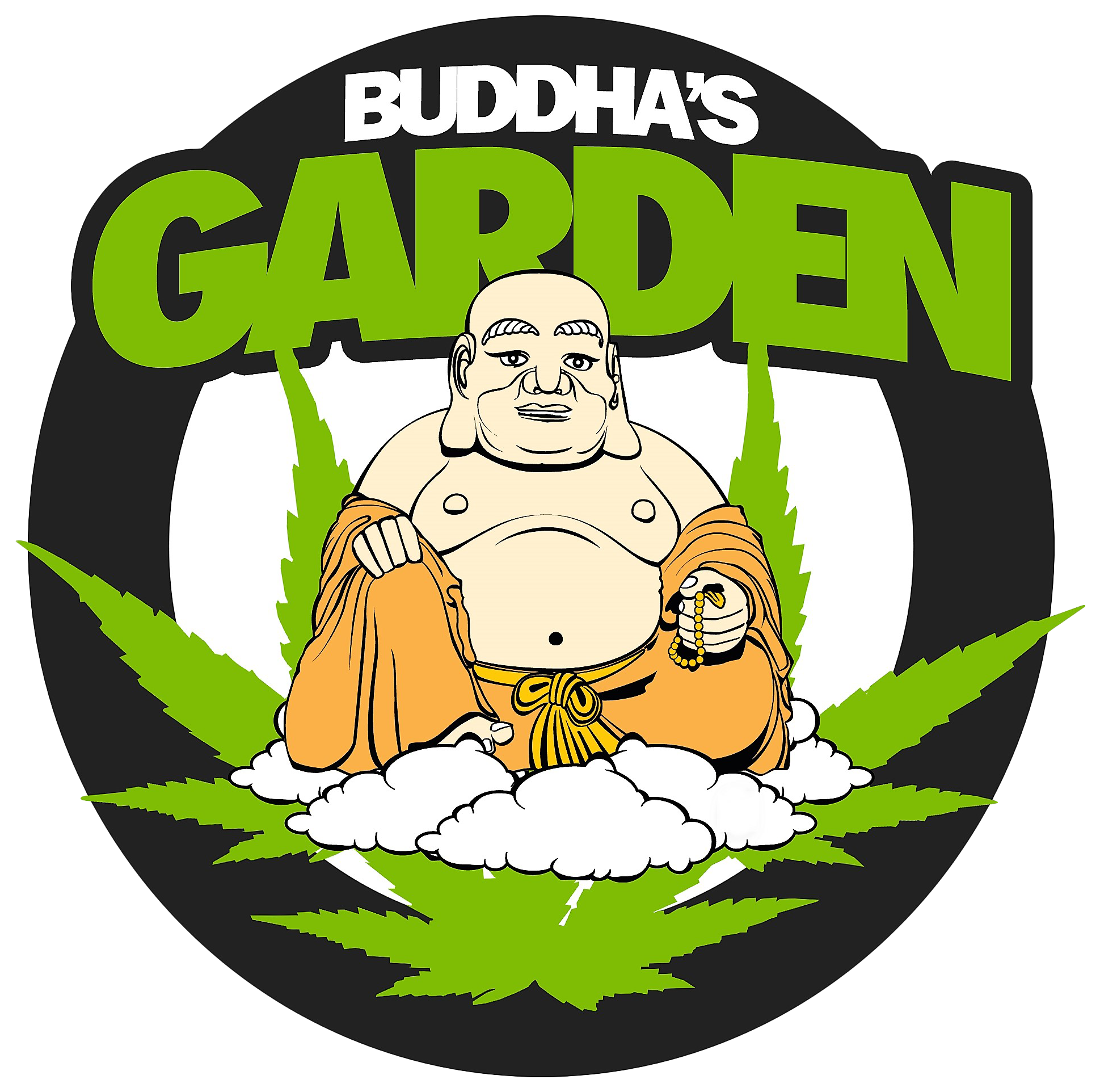 Buddha"s Garden - Cartoon Clipart (2036x2049), Png Download