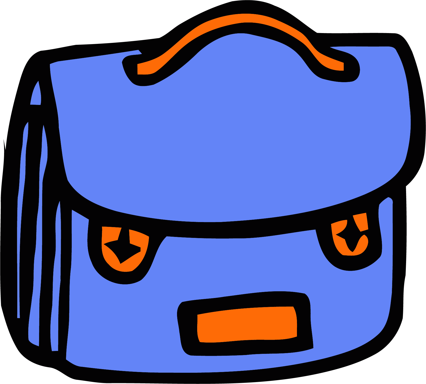 School Bag Clipart - Png Download (1776x1603), Png Download