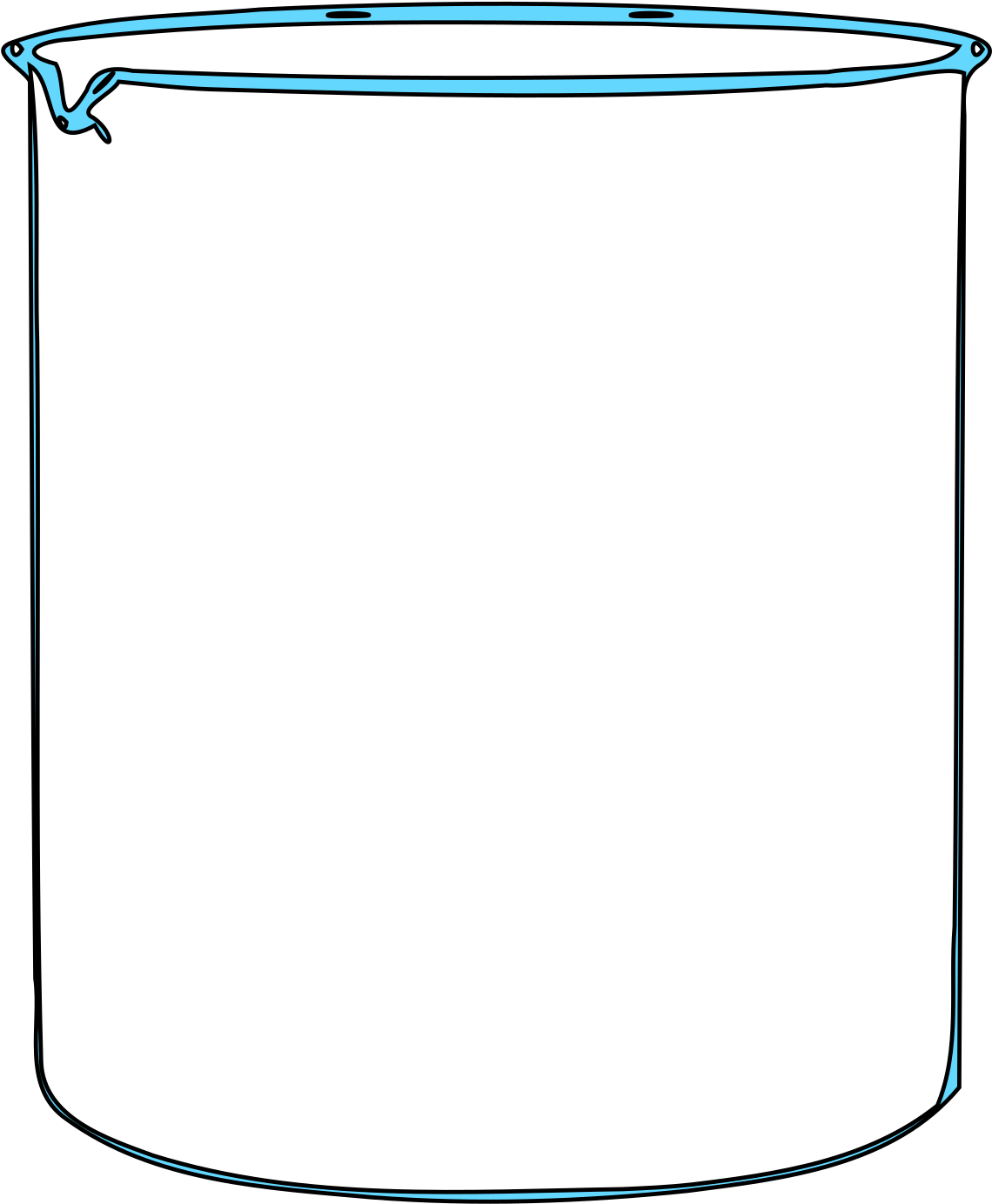 1 Litre Beaker Clipart , Png Download - Clipart Becherglas Transparent Png (1140x1384), Png Download