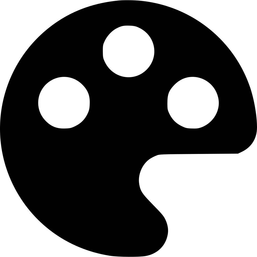 Paint Palette - Circle Clipart (980x980), Png Download